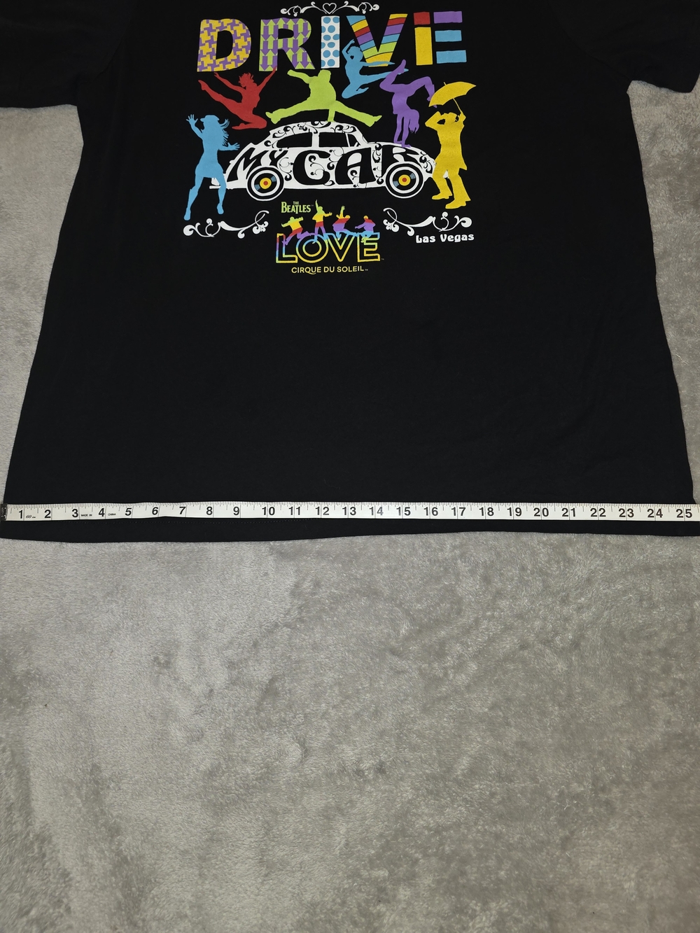The Beatles LOVE Cirque du Soleil Las Vegas T-Shirt Men’s XXL Black Graphic - Picture 5 of 9